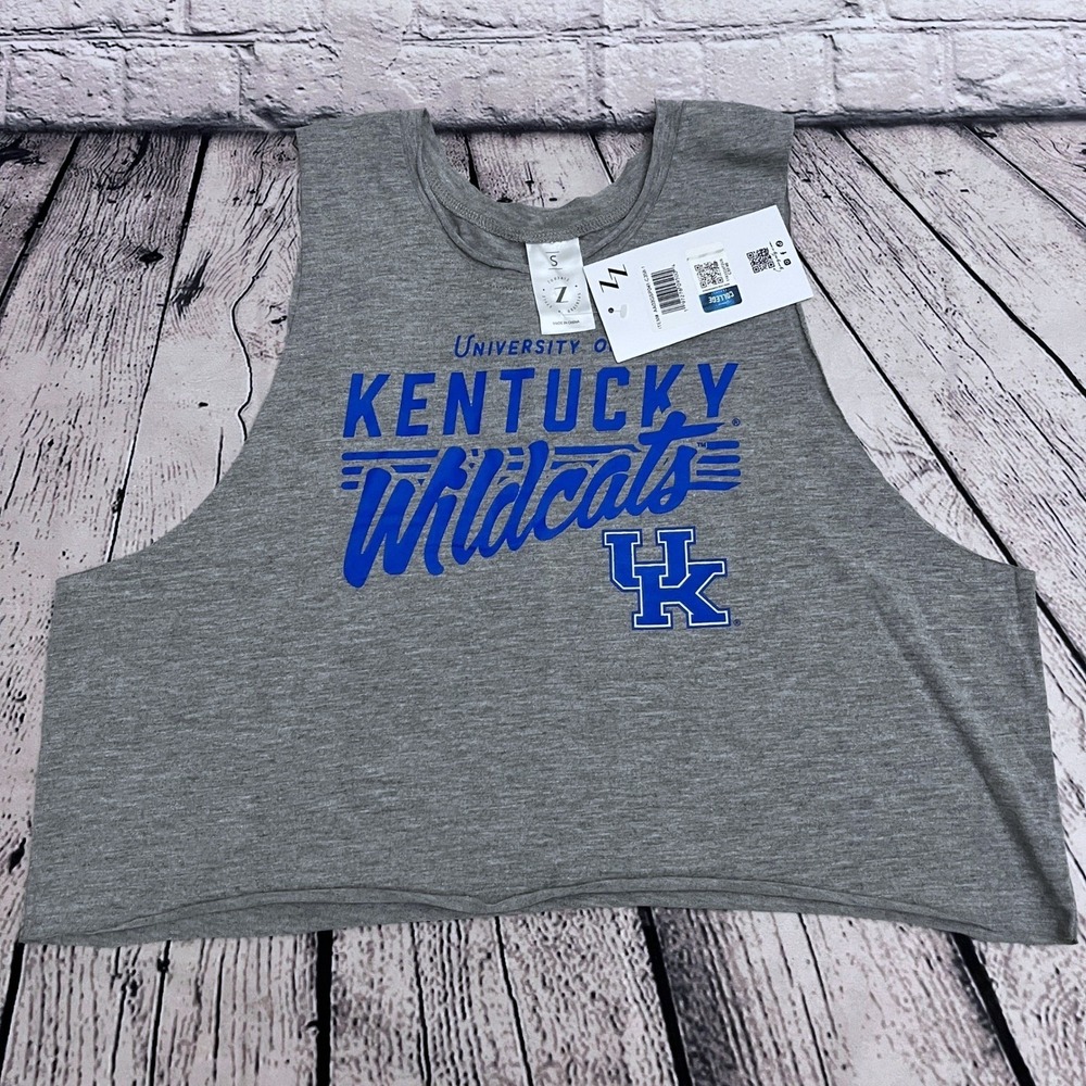 University of Kentucky Wildcats ZOOZATZ Cropped Tank Top Womens Small